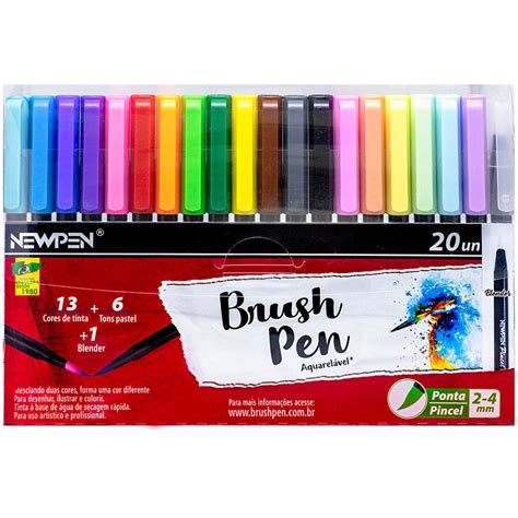 brush pen newpen 20 unidades